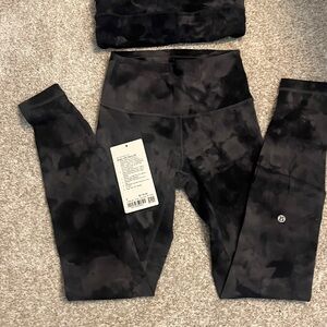 Lululemon Gray Align HR Pant 28” Tie-Dye Leggings
